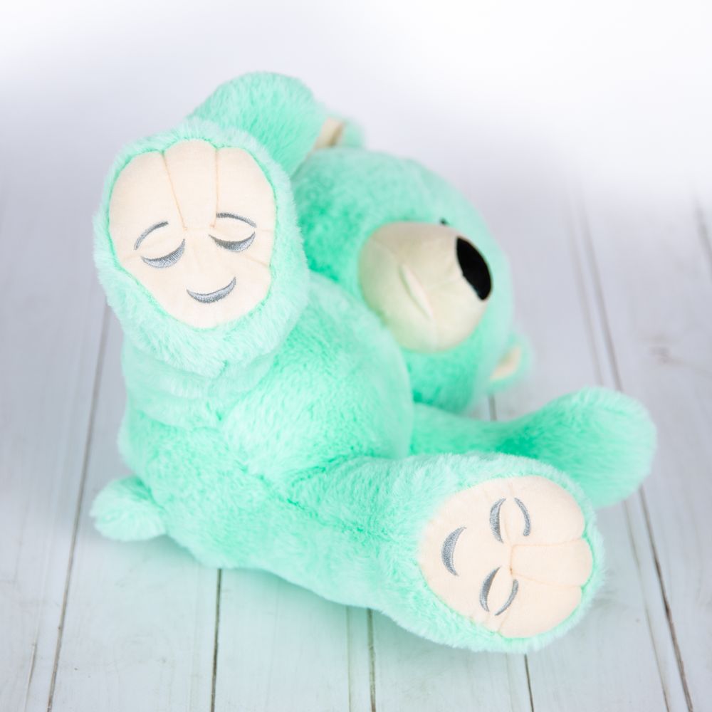 When stress and worry come your way, Just know you are not alone Calm bear will be there with you, By your side in the unknown. His calm green fur is soothing, And he’s very soft to cuddle His ears are also great at listening, For when you are in a muddle. So share your worries with Calm bear, And he’ll take them all away So you can be yourself again, And continue with your day. Light green teddy bear, keeping calm, emotions, mental health, teddy bear, plush, toy