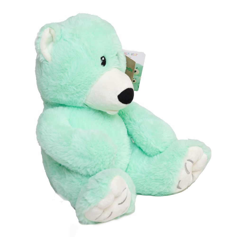 When stress and worry come your way, Just know you are not alone Calm bear will be there with you, By your side in the unknown. His calm green fur is soothing, And he’s very soft to cuddle His ears are also great at listening, For when you are in a muddle. So share your worries with Calm bear, And he’ll take them all away So you can be yourself again, And continue with your day. Light green teddy bear, keeping calm, emotions, mental health, teddy bear, plush, toy